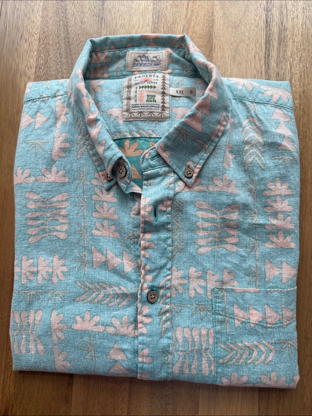 Men’s Faherty Short Sleeve Button Down